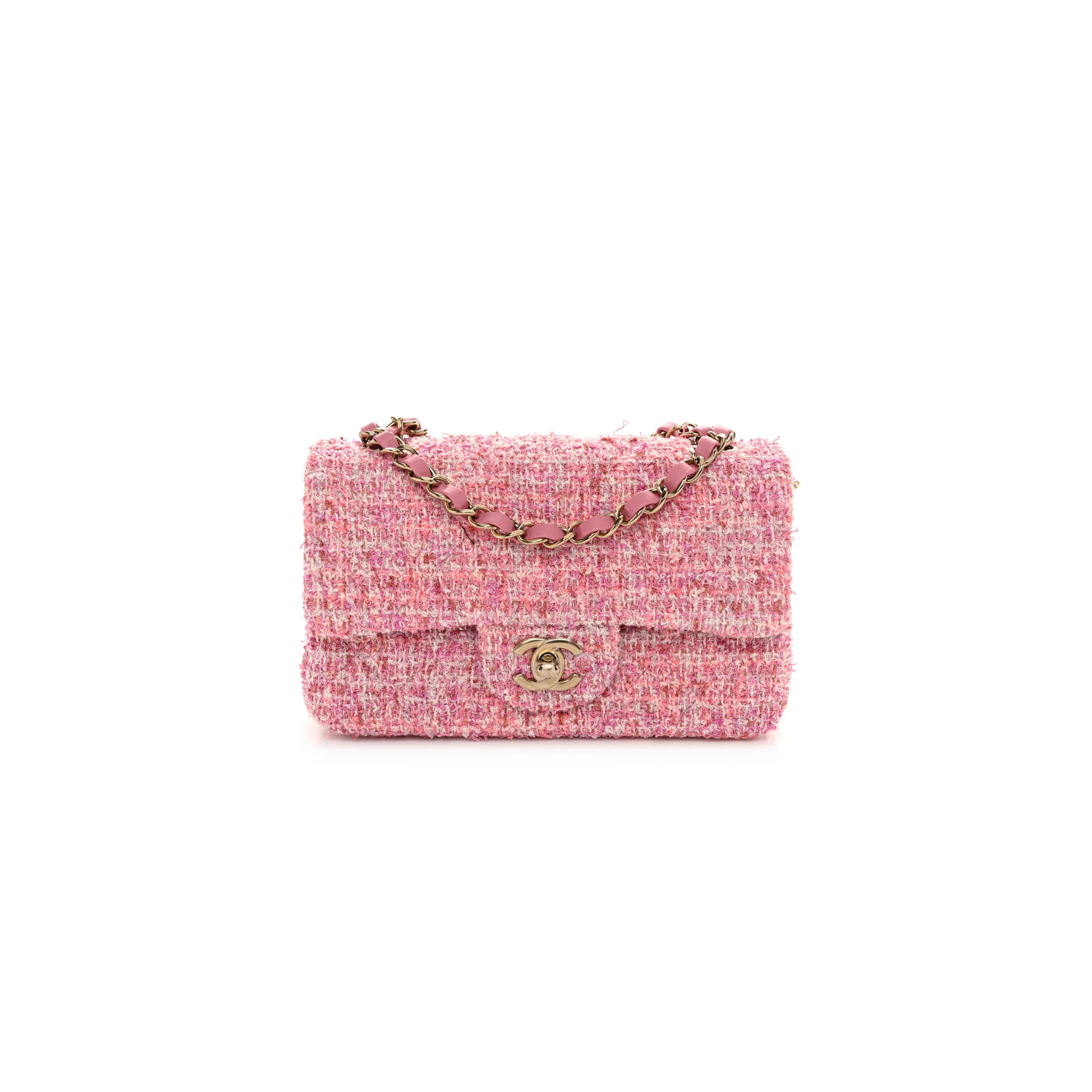 CHANEL MINI TWEED FLAP BAG 155672 (20*13*7cm)